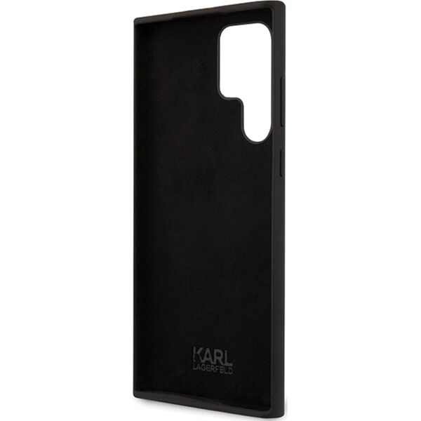 Karl Lagerfeld KLHCS24LSNIKBCK S24 Ultra S928 hardcase czarny/black Silicone Ikonik