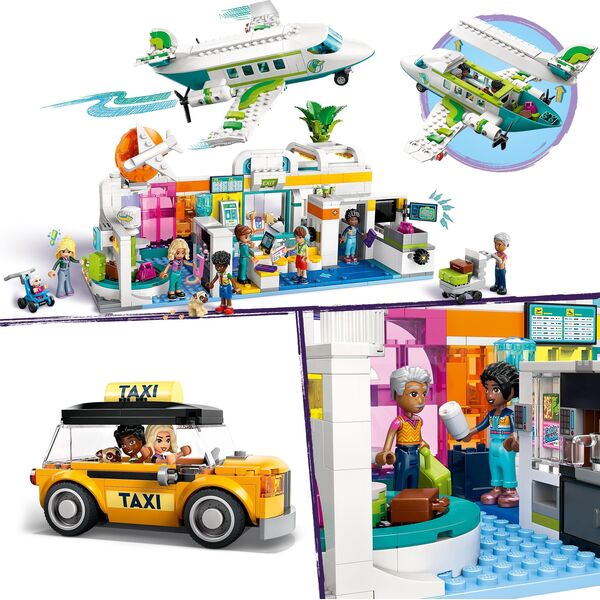 TOY CONSTRUCT AIRPORT AND PLANE 42656