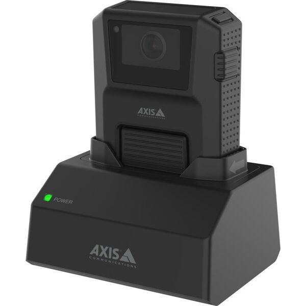 Axis Axis W700 Mk II - Station zum Laden und Synchronisieren - 1 Schacht + AC-Netzteil - 15 Watt (Steckverbinder fur Bodycam) - schwarz NCS S 9000-N - Europa - γούνα AXIS W101, W101 Camera W108, W101 Body W10 13466067 7331021086944