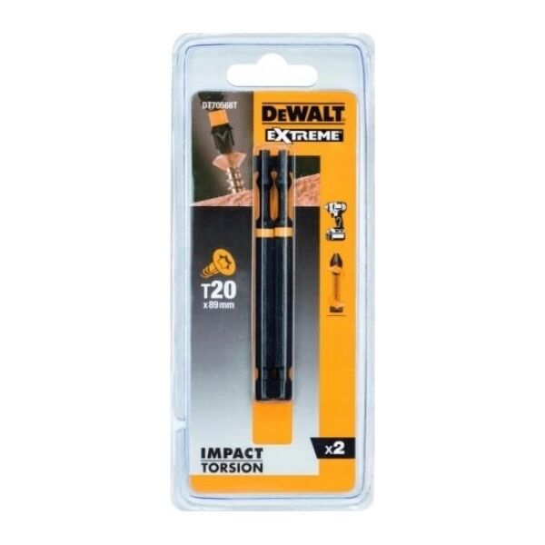 ΣΥΜΒΟΥΛΗ ΚΡΟΥΣΗΣ DEWALT Dewalt. TORX T20x89mm /2 τεμ. DT70568T-QZ 13484403 5035048094013