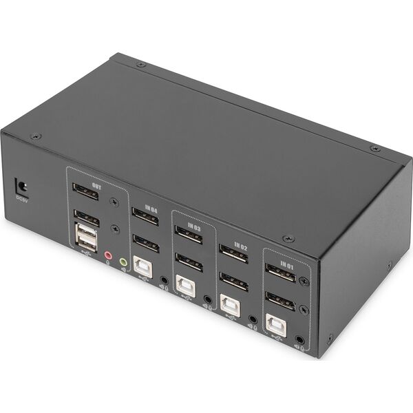 Digitus KVM Switch Digitus 4-port Dual View HD 13619916 4016032478140