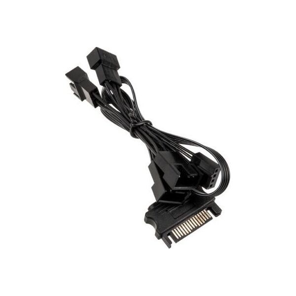 Kolink Kolink 1-4 PWM Lüfter Splitterkabel - 35 cm, geflochten, μαύρο 13336504 5999094005297