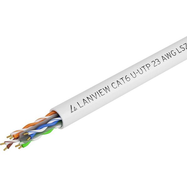 Καλώδιο δικτύου Lanview Lanview LVN122114 Λευκό 305 m Cat6 U/UTP (UTP) 13395341 5715063025086