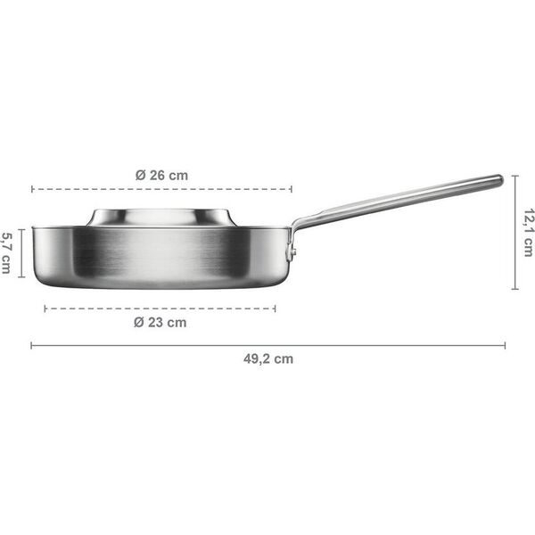 Ατσάλινο κατσαρόλα Fiskars Norden με καπάκι 26εκ 13529541 6424002017097