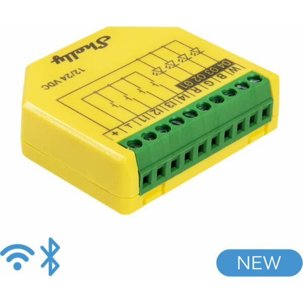 Shelly Shelly Relais "Plus RGBW PM" WLAN Bluetooth LED Lichtcontroller Unterputz 13565958 3800235265635