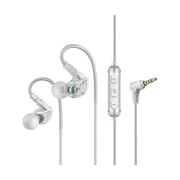 Ακουστικά ήχου MEE MEE Audio M6-R3 Αθλητικά ακουστικά μέσα στο αυτί με τηλεχειριστήριο, IPX5 - Clear 13307721 616312616459
