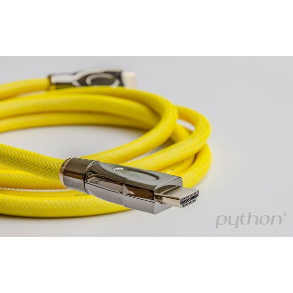 PYTHON Python HDMI« 2.0 καλώδιο AKTIV 4K2K Nylongeflecht καλώδιο gelb 30m 13342265 4014619717781