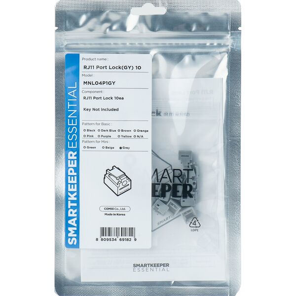 Smartkeeper SmartKeeper Mini "RJ11 Port" Blocker γκρι 10 Stk. 13336781 8809534691829