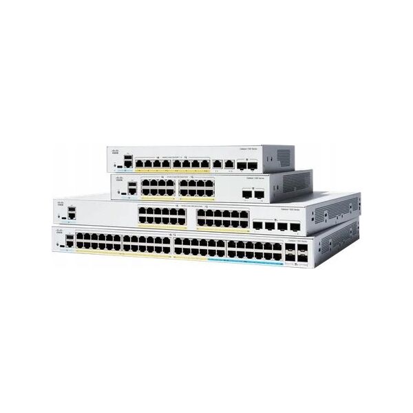 Διακόπτης Cisco Cisco Catalyst 1300-24MGP-4X - Διακόπτης - L3 - διαχειριζόμενος - 24 x 10/100/1000 (PoE+) + 4 x 10 Gigabit SFP+ - Rack montierbar - PoE+ (195 W) 13456182 889728521932