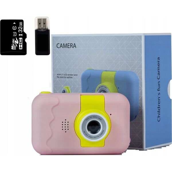 Shona KIDCAM KC02 Ψηφιακή φωτογραφική μηχανή Βρεφική κάμερα ΡΟΖ 13456566 5902729073820