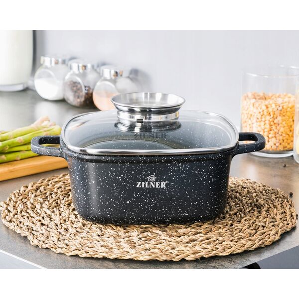 BRYTFANNA / GARNEK Z POWŁOKĄ GRANITOWĄ 2.3L 18cm BRUNBESTE BB-1984