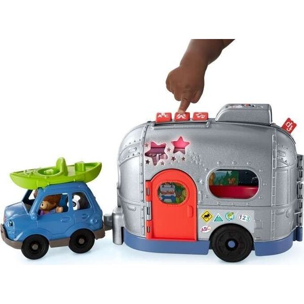 Fisher-Price Interaktywny edukacyjny Kamper Małego odkrywcy światło/dźwięk