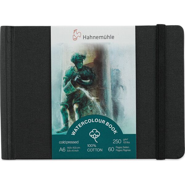 Hahnemühle Hahnemühle Watercolour Book A 6 Landscape 100% Cotton 60 p. 250g