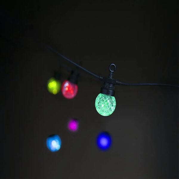 Lite Bulb Moments LBM 12m Smart Outdoor Light Chain - 25 x Globe Facets 13340199 5714948300263