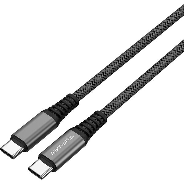Καλώδιο USB 4smarts 4smarts USB-C auf USB-C Καλώδιο PremiumCord 100W 3m, μαύρο 13354521 4252011900138