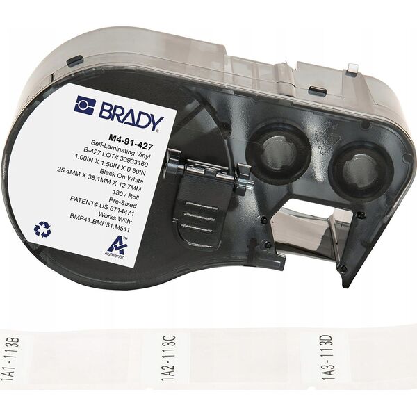Brady Brady M4-91-427 Εκτυπώσιμες ετικέτες Μαύρες, Λευκές Αυτοκόλλητες εκτυπώσιμες ετικέτες 13394053 888434591703