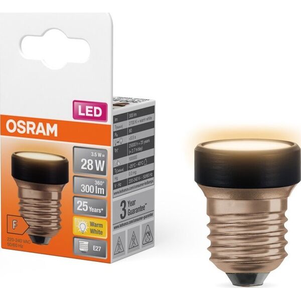 Osram LED LAMP E27 28 3.5W 2700K 230V FR FLAT
