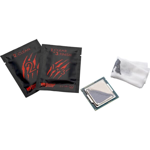 Pasta termoprzewodząca Thermal Grizzly Thermal Grizzly Reinigungstücher für CPUs - 10 Stk.