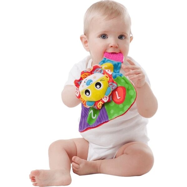 Playgro PLAYGRO Lion Cuddle Blankie, 0187239167 14235716 9321104880413
