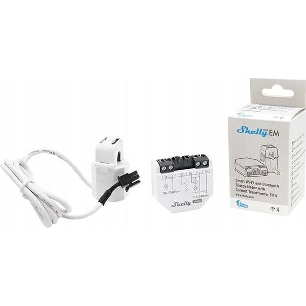 Shelly Shelly Relais "EM Gen3" WLAN Stromzähler Messfunktion inkl. 1x 50A Klemme 14393174 3800235261873