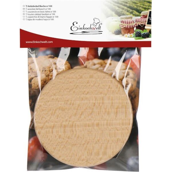 WECK Ξύλινο Καπάκι 100mm Υπόστεγο Οξυάς 14049944 4037839700005