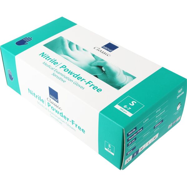 Antalis Nitrilhandske Classic Sensitive μικρό blå pudderfri 200 τεμάχια/συσκευασία - (200 τεμάχια) 14051648 5703538249310