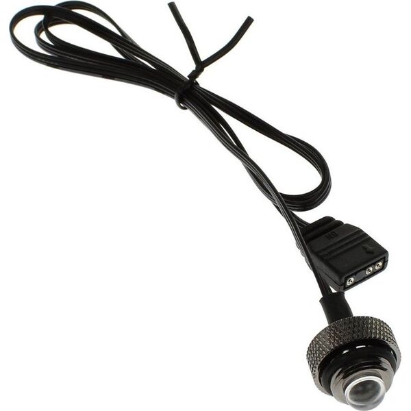 XSPC XSPC ARGB LED Verschlussstopfen, G1/4, 5V 3Pin - schwarz/chrome