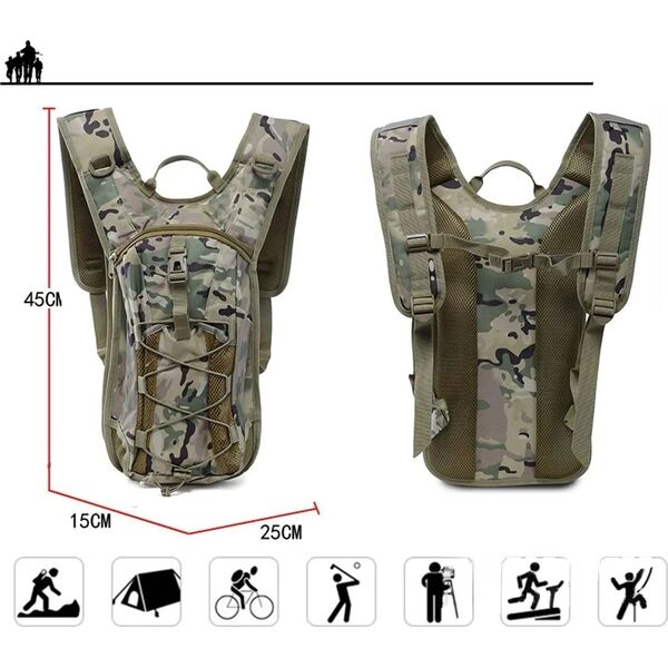 ExtraLink EXTRALINK MILITARY HYDRATIVE MOUNTAIN CYCLING ΣΑΚΙΔΙΟ πλάτης ΜΕ WATER SKIN 3L SURVIVAL MIL-1121 14119448 5906168636998