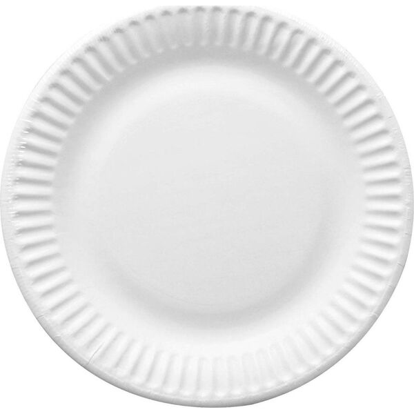 Paptallerken 15 cm Bionedbrydelig Hvid, 250 stk/pk 14006396 5708297460020