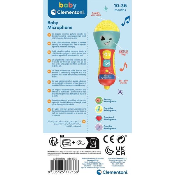 Clementoni TOY ΕΚΠΑΙΔΕΥΤΙΚΟ ΜΙΚΡΟΦΩΝΟ 17913 14125427 8005125179138