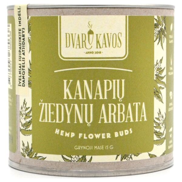 Hemp flower bud infusion Dvaro Kavos, 15 g