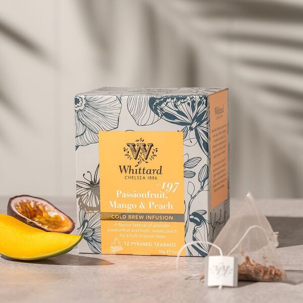 Fruit & herbal cold brew Whittard of Chelsea "Passionfruit, Mango & Peach", 12 pcs.