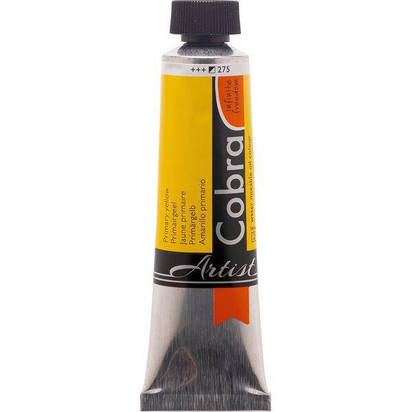Cobra Artist Water-Mixable Oil Colour Tube Primary Yellow 275