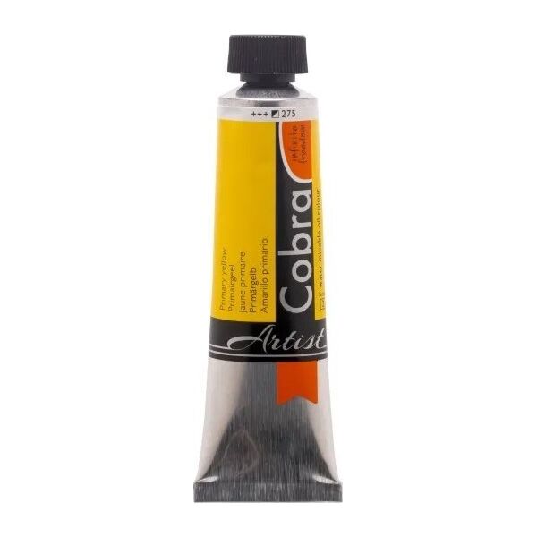 Cobra Artist Water-Mixable Oil Colour Tube Primary Yellow 275