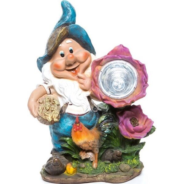 STATUE DWARF AND CHICKEN