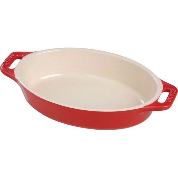 STAUB Staub Oval Πιάτο Κεραμικό, οβάλ, Κόκκινο, 37εκ 13930958 4009839317279