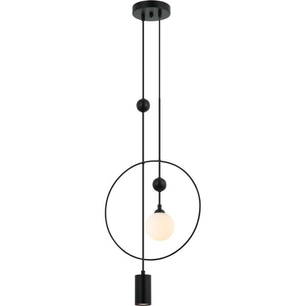 Lampa wisząca Italux Lampa wisząca Trosti PND-428892-BK Italux do salonu koło czarne
