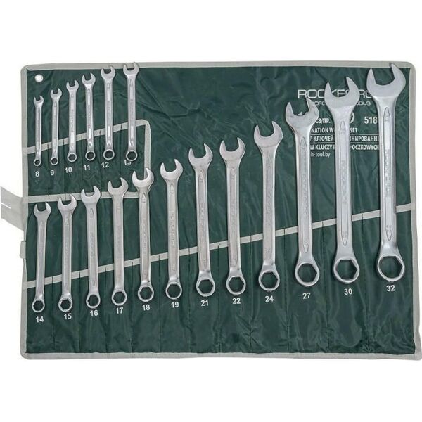 Sourcing ROCKFORCE COMBINATION WRENCH, set, 18 pcs. (8-32mm) -6 angle.