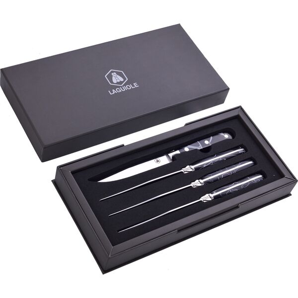 Laguiole Tradition Laguiole Steakmesser-Set 4 tlg. Μύθος Harzgriff 13672680 3661075213336