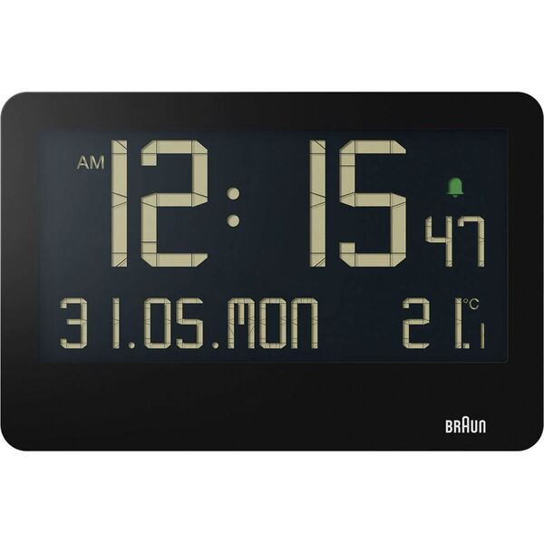 Ψηφιακό ρολόι τοίχου Braun Braun BC 14 μαύρο Quartz 13965836 4007218677020