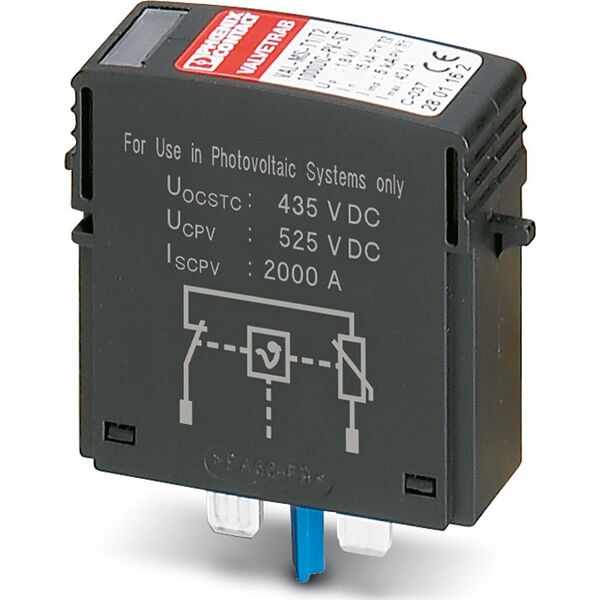 Phoenix Contact Surge απαγωγέας 1000V DC τύπου 1+2 VAL-MS-T1/T2 1000DC-PV/2+V-FM/40 1099593 13972904 4055626949239