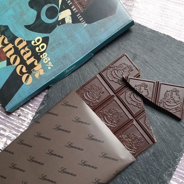 Dark chocolate with 99.6% cacao Laurence, 80 g