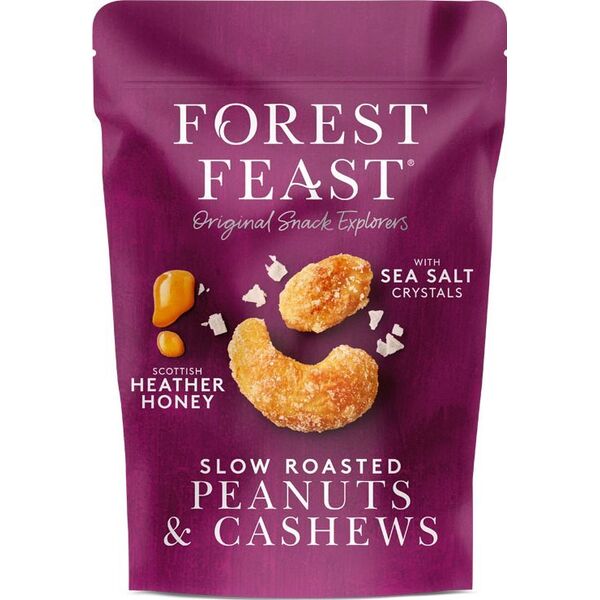Forest Feast peanuts & cashews with honey and sea salt, 120 g