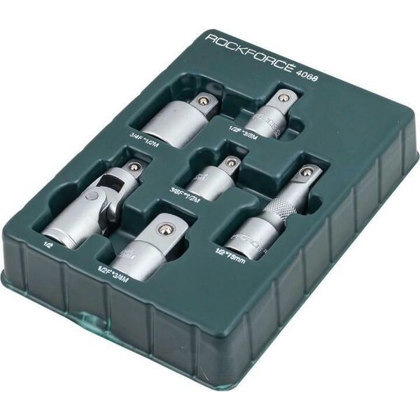 Hikoki ROCKFORCE ADAPTERS 1/2 3/8 3/4" set, 6 pcs.