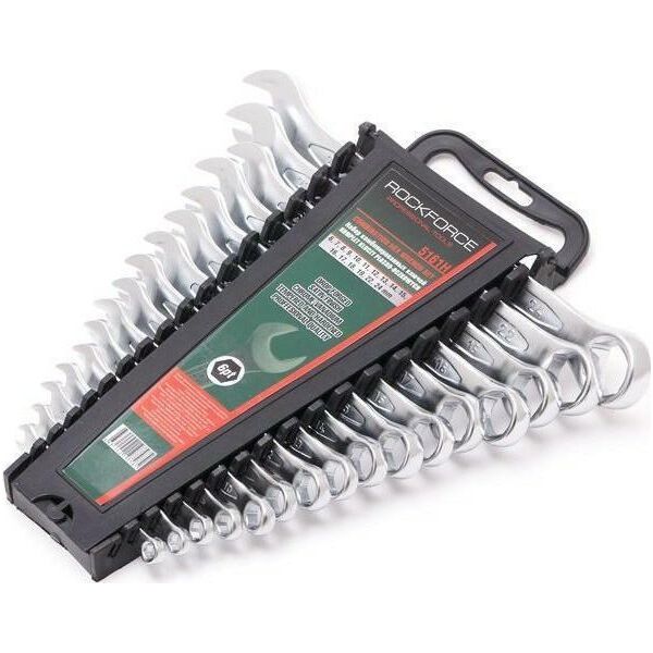 Forsage ROCKFORCE KLUCZ PŁASKO-OCZKOWY kpl.16el. (6-24mm)