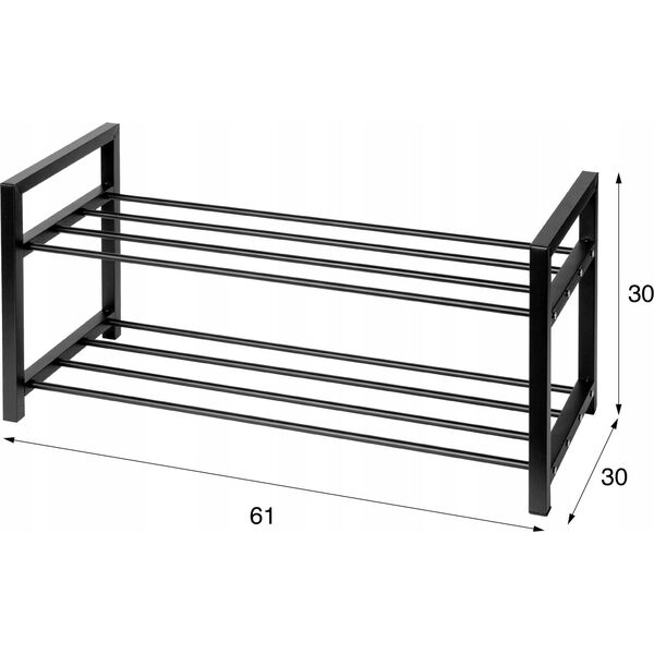 PÓŁKA REGAŁ NA BUTY 61 x 30 x 30cm BRUNBESTE BB-3422