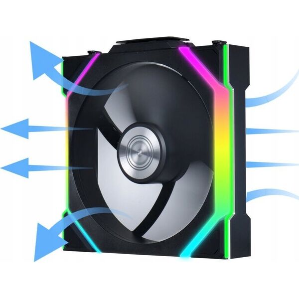 Lian Li UNI FAN SL Wireless ARGB PWM Lüfter - Reverse Blade, 120 mm, schwarz