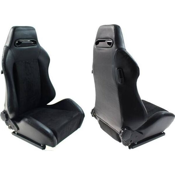 MTuning Fotel sportowy R-LOOK Skóra Black