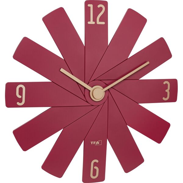 TFA TFA Clock in the box rot Wanduhr 13848170 4009820000000