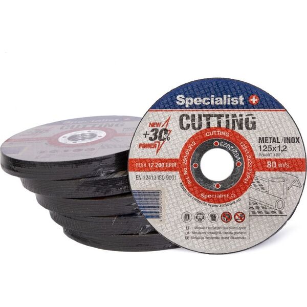 Specialist+ SPECIALIST+ Δίσκος κοπής μετάλλου ΚΟΠΗ, 125x1,2x22 mm 14396219 4779039130113